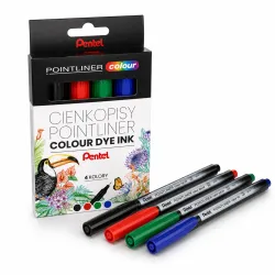 Zestaw Cienkopisów 4 szt. Pointliner Colour
