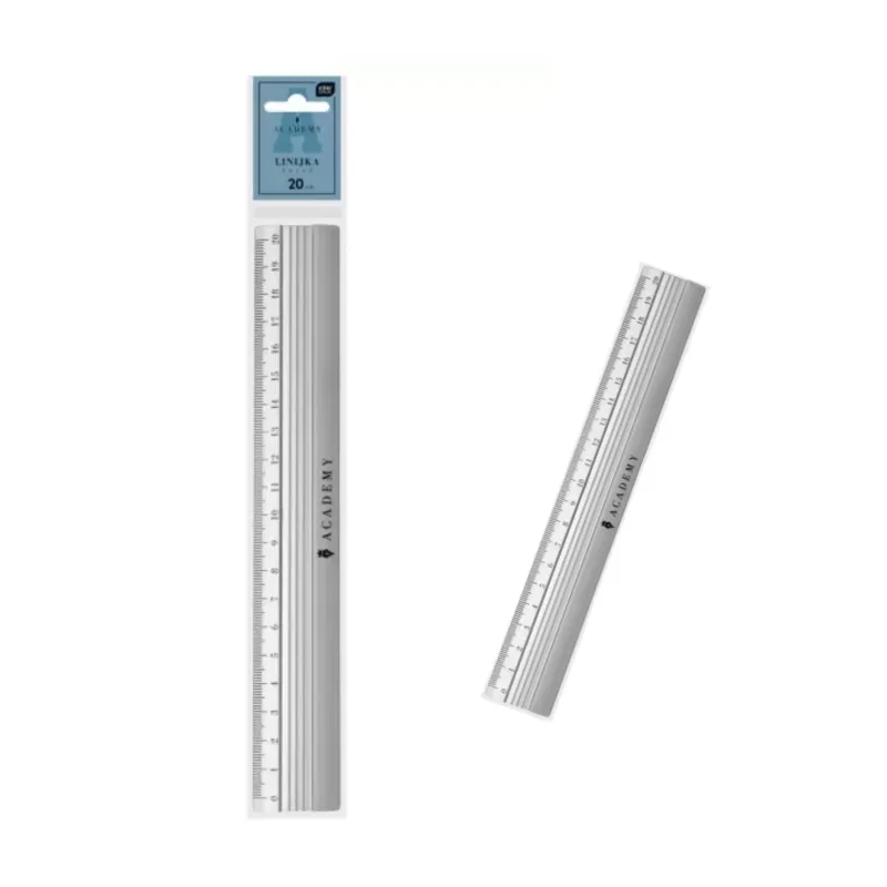 Linijka Aluminiowa 20 cm Academy Interdruk