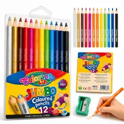 Kredki Ołówkowe Colorino Kids 12 Kolorów +Temperówka