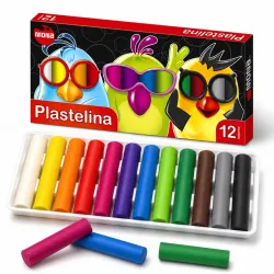 Plastelina Szkolna 12 Kolorów Mona