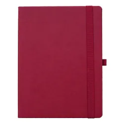 Notes A5 KRATKA gumka Vivella Czerwony 4872