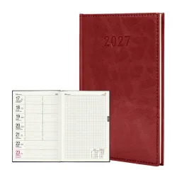 Kalendarz 2027 Agenda A5 Tygodniowy Bordo 2899/PLANER