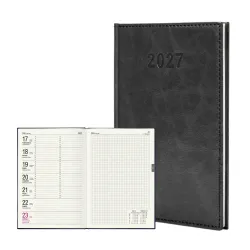 Kalendarz 2027 Agenda A5 Tygodniowy Czarny 2882/PLANER
