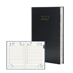 Kalendarz 2027 Ekonomiczny A5 Dzienny Czarny 2653/PLANER