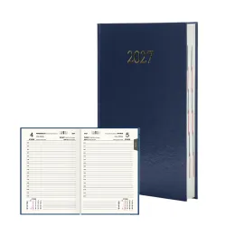 Kalendarz 2027 Ekonomiczny A5 Dzienny Granatowy 2592/PLANER