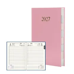 Kalendarz 2027 Ekonomiczny A5 Dzienny Pudrowy ró? 2639/PLANER