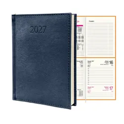 Kalendarz 2027 Figaro A6 Dzienny Granatowy 2974