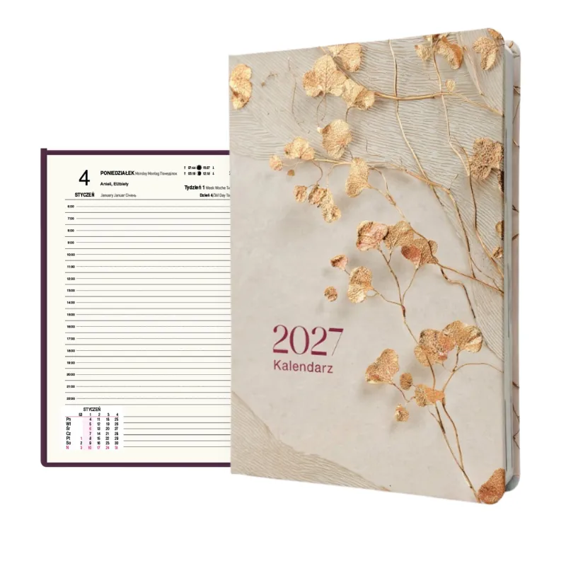 Kalendarz 2027 Photo Gloss A5 Dzienny Gałą1zki 2684