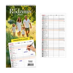 Kalendarz 2027 Planer Rodzinny z magnesem 3766