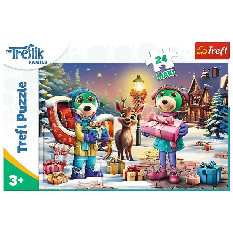 PUZZLE 24MAXI - ZIMOWY CZAS Z TREFLIKAMI 14360