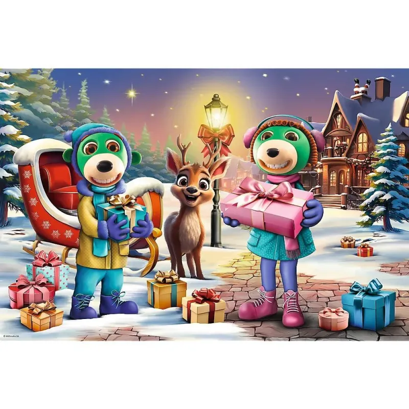 PUZZLE 24MAXI - ZIMOWY CZAS Z TREFLIKAMI 14360
