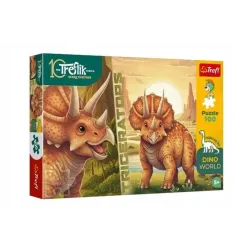 PUZZLE 100 - Triceratops Rodzina Treflików FSC Mix 16580
