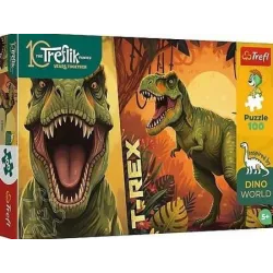 PUZZLE 100 - T-Rex Rodzina Treflików FSC Mix 16578