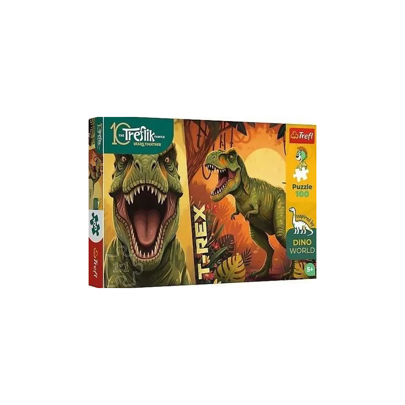 PUZZLE 100 - T-Rex Rodzina Treflików FSC Mix 16578