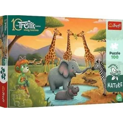 PUZZLE 100 - Wesoła ferajna Rodzina Treflików FSC Mix 16571