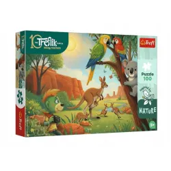 PUZZLE 100 - Koala i kangury Rodzina Treflików FSC Mix 16594