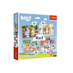 PUZZLE 4W1 TREFL BLUEY I JEGO ŚWIAT