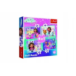 Puzzle 4w1 - Wielka przygoda Gabby - 34670