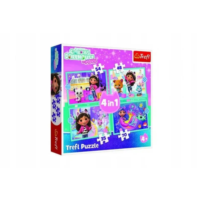 Puzzle 4w1 - Wielka przygoda Gabby - 34670