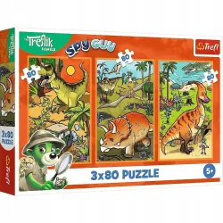 Puzzle 3x80 - Trefliki w świecie dinozaurów
34888