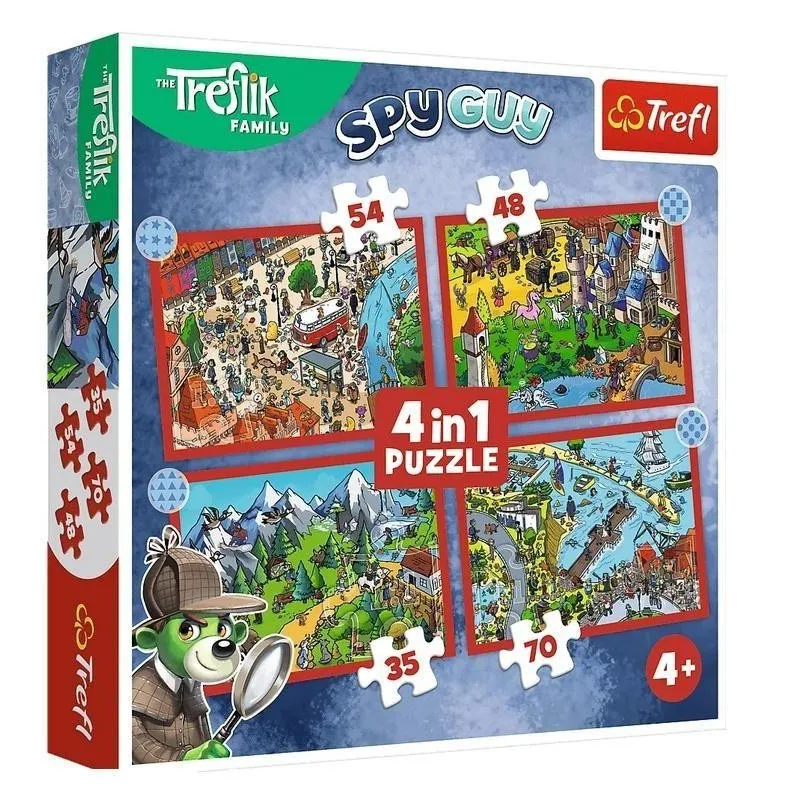 Puzzle 4w1 - Podróże Treflików, Rodzina Treflików
34675
