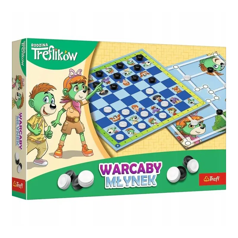 GRA - Warcaby i Młynek Rodzina Treflików 02658