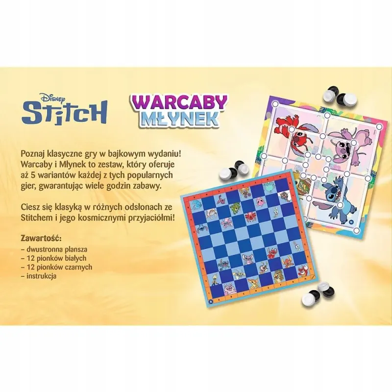 GRA - Warcaby i Młynek Lilo and Stitch 02799