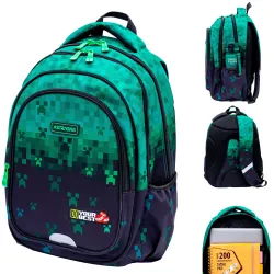 Plecak Chłopięcy 3-komorowy Zielony AB330 DO YOUR BEST Astrabag