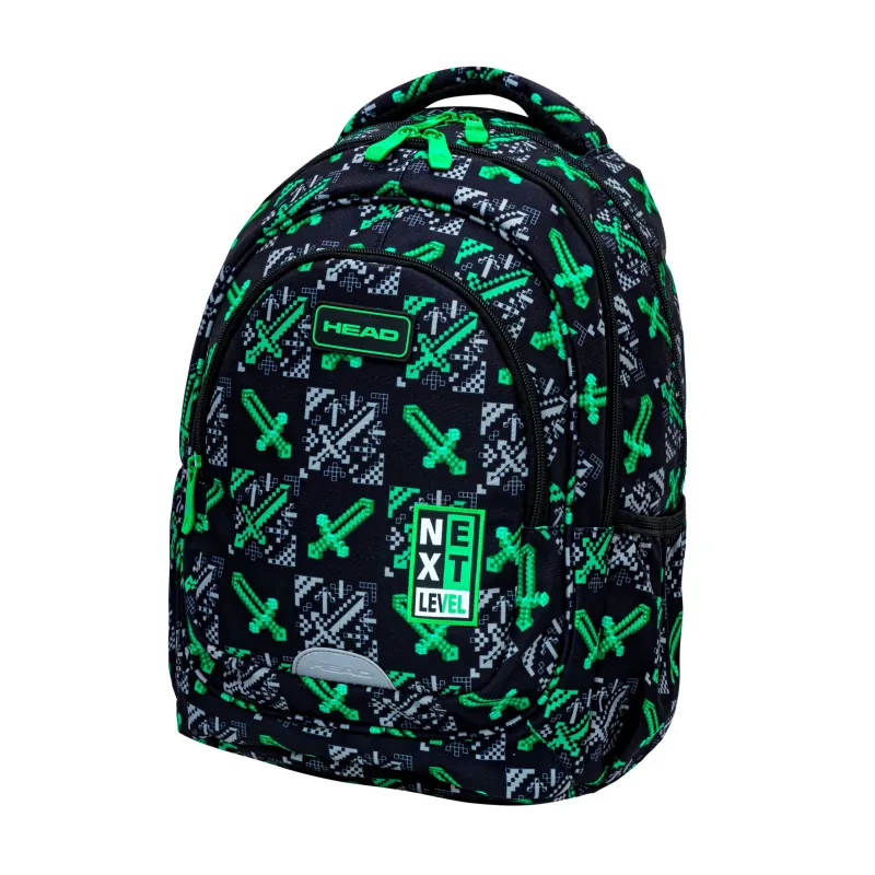 Plecak Chłopięcy 3-komorowy Czarny AB300 GAME ON Astrabag