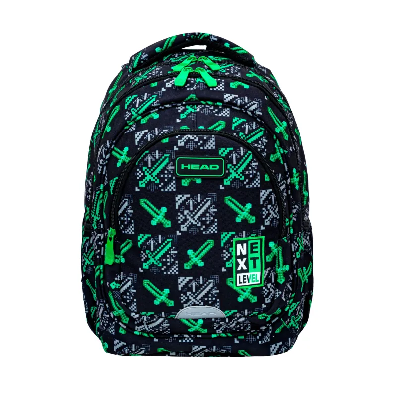 Plecak Chłopięcy 3-komorowy Czarny AB300 GAME ON Astrabag