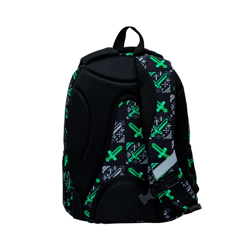 Plecak Chłopięcy 3-komorowy Czarny AB300 GAME ON Astrabag