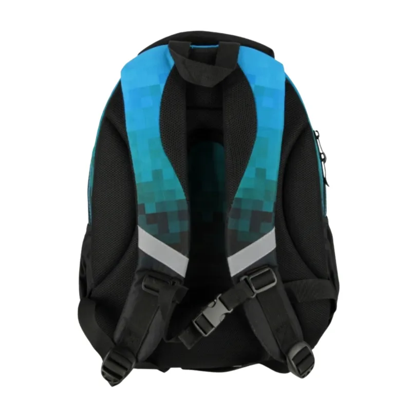 Plecak Chłopięcy 3-komorowy Niebieski AB330 BLUE PIXEL Astrabag