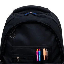 Plecak Chłopięcy 4-komorowy Niebieski AB330 FC BARCELONA BLACK Astrabag
