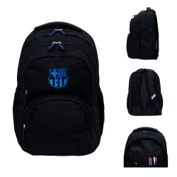Plecak Chłopięcy 4-komorowy Niebieski AB330 FC BARCELONA BLACK Astrabag