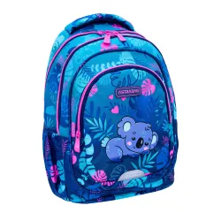 Plecak Dziewczęcy 3-komorowy Niebieski AB330 SWEET KOALA Astrabag