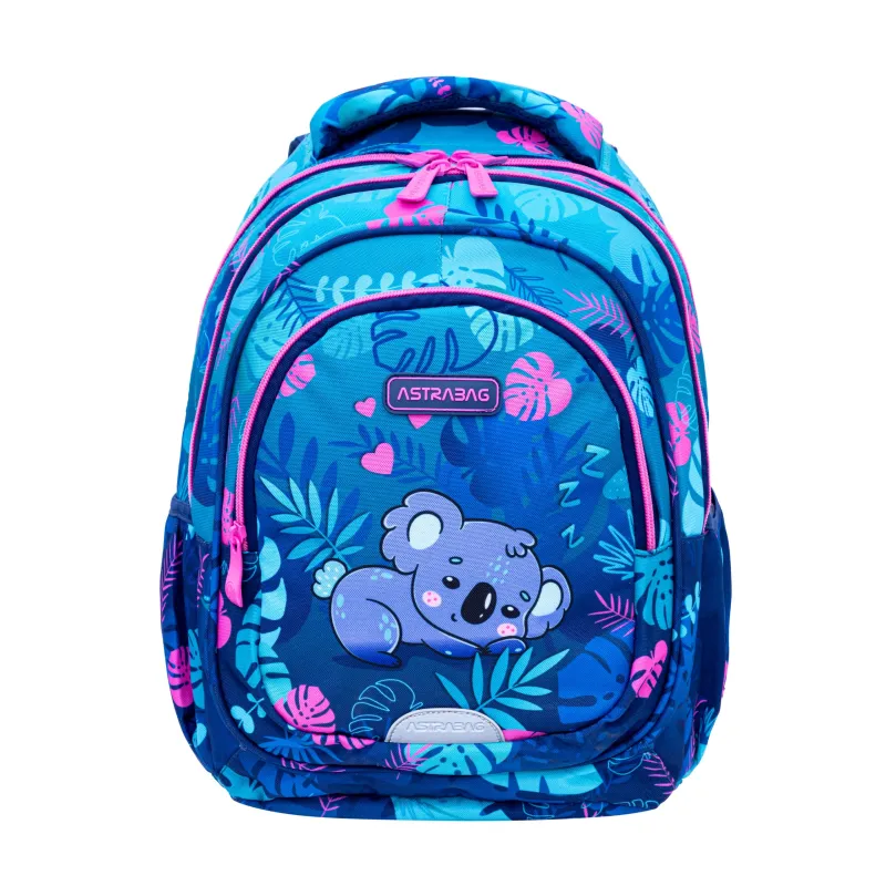 Plecak Dziewczęcy 3-komorowy Niebieski AB330 SWEET KOALA Astrabag