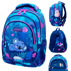 Plecak Dziewczęcy 3-komorowy Niebieski AB330 SWEET KOALA Astrabag