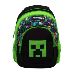 Plecak Chłopięcy 3-komorowy Zielony AB330 Minecraft Astrabag