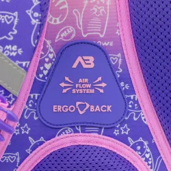 Plecak Dziewczęcy 3-komorowy Różowy AB330 KITTY Astrabag