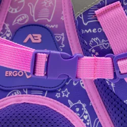 Plecak Dziewczęcy 3-komorowy Różowy AB330 KITTY Astrabag