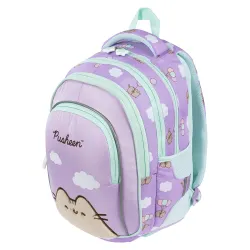 Plecak Szkolny Dziewczęcy 4-komorowy St. Right Fioletowy PUSHEEN VIOLET