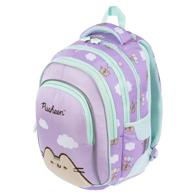 Plecak Szkolny Dziewczęcy 4-komorowy St. Right Fioletowy PUSHEEN VIOLET