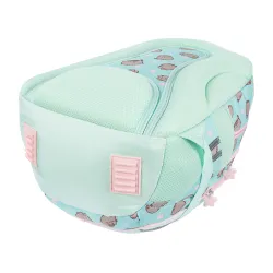 Plecak Szkolny Dziewczęcy 4-komorowy St. Right Miętowy PUSHEEN MINT