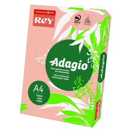 PAPIER KSERO A4/80G REY ADAGIO BRZOSKWINIOWY