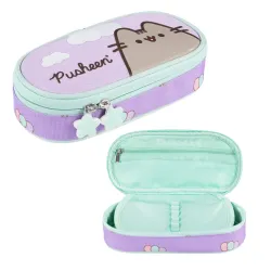 Dziewczęcy Piórnik Szkolny Usztywniany St.Right PUSHEEN VIOLET