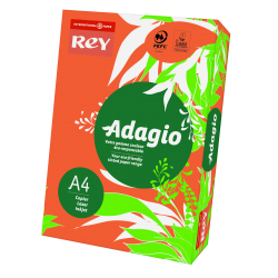 PAPIER KSERO A4/80G REY ADAGIO POMARAŃCZOWY