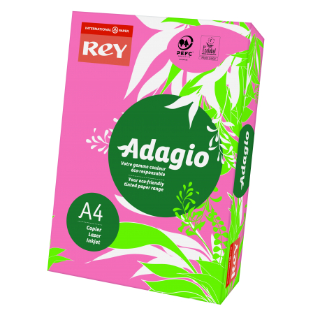 PAPIER KSERO A4/80G REY ADAGIO MALINOWY