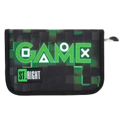 Piórnik Dwuklapowy bez Wyposażenia St. Right PC-03 GREEN GAME
