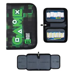 Piórnik Dwuklapowy bez Wyposażenia St. Right PC-03 GREEN GAME