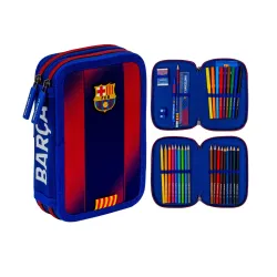Chłopięcy Piórnik 2-komorowy z Wyposażeniem Niebieski FC Barcelona Young Astra